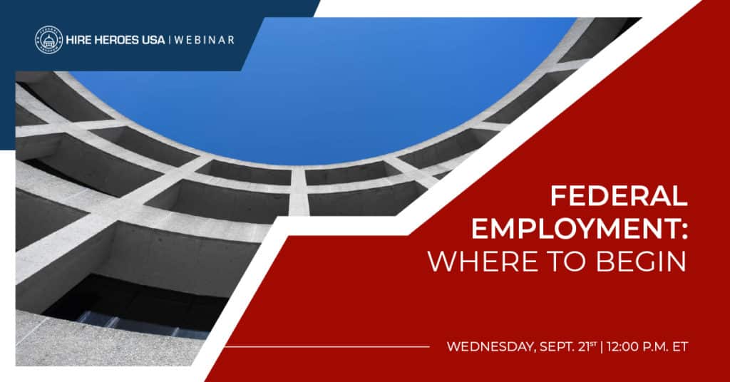 Where to begin with federal employment graphic