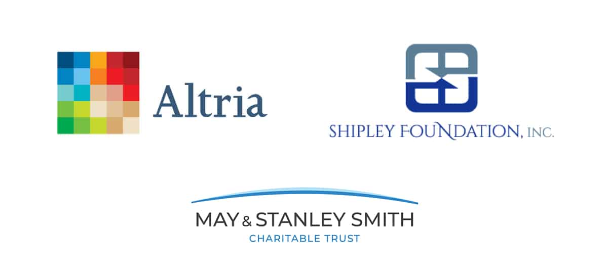 Altria, Shipley Foundation, and May & Stanley Smith logos